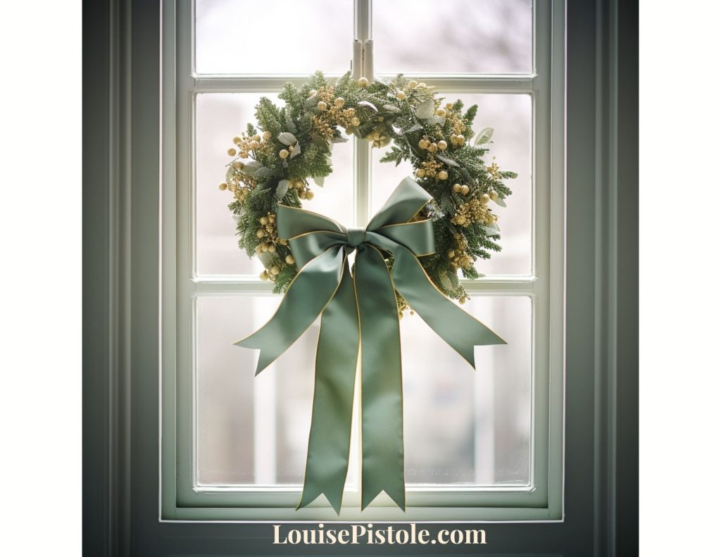 Wreath on a window